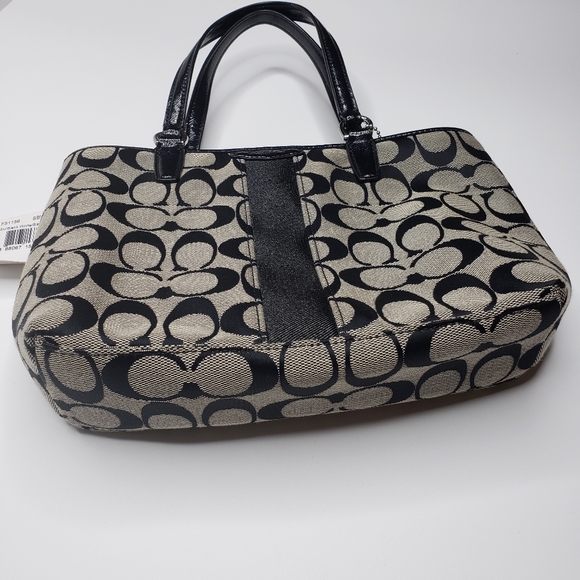 Coach small top handle bag black signature pattern - Picture 2 of 8